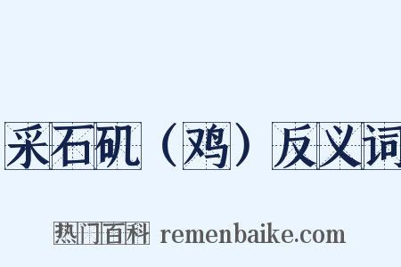 采石矶（鸡）反义词是什么意思的图片